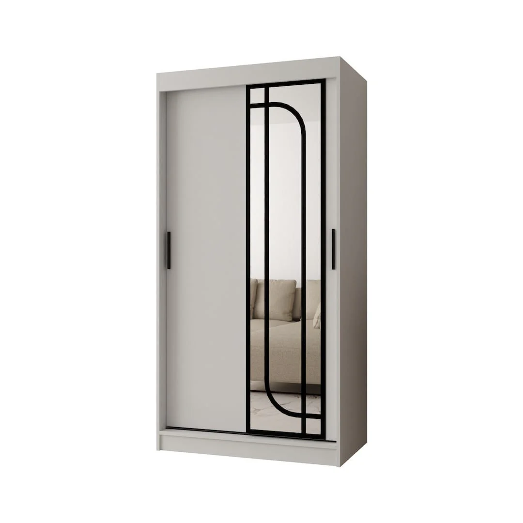 Alabama Sliding Door Wardrobe 100cm - Image 4