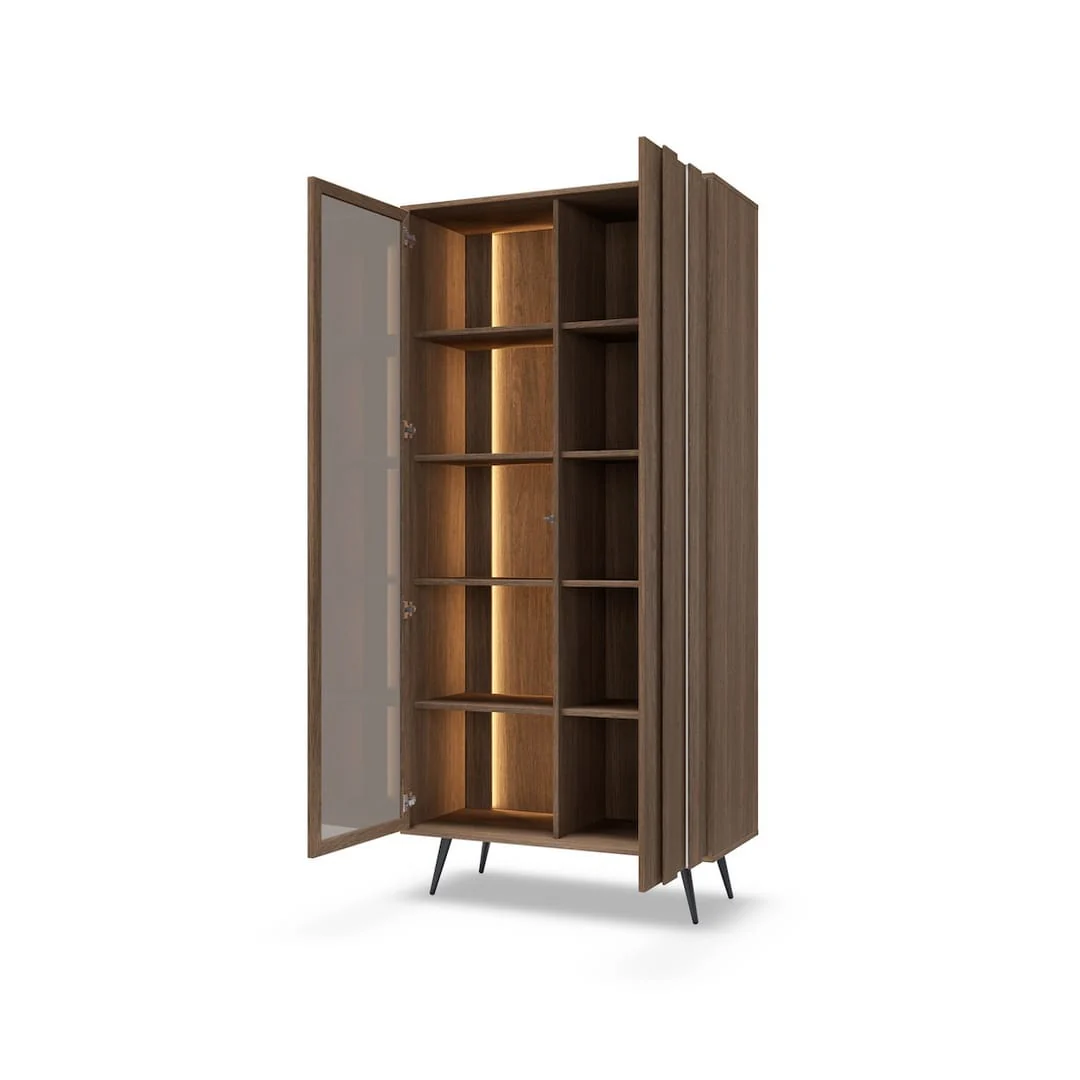 Amaro Tall Display Cabinet 94cm - Image 3