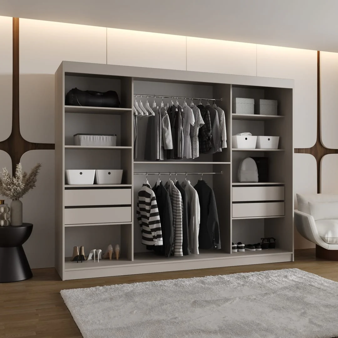 Bahrain II Sliding Door Wardrobe 250cm - Image 5