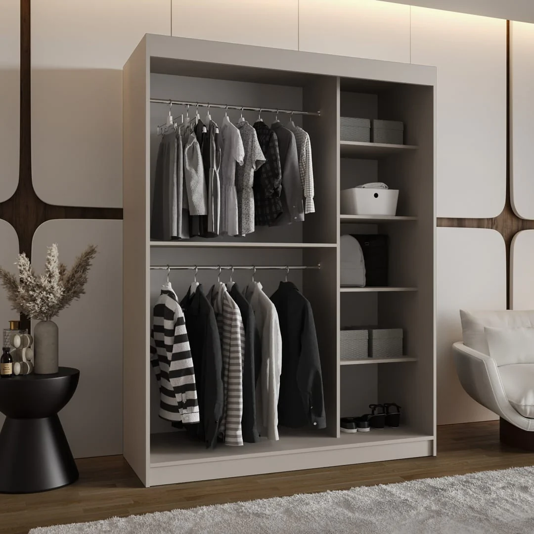 Bahrain III Sliding Door Wardrobe 150cm - Image 11