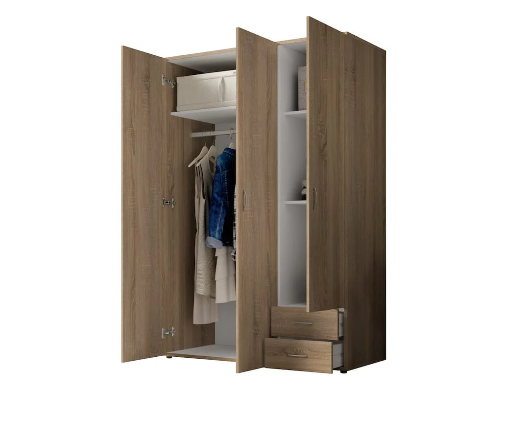 Base Hinged Door Wardrobe 120cm - Image 16