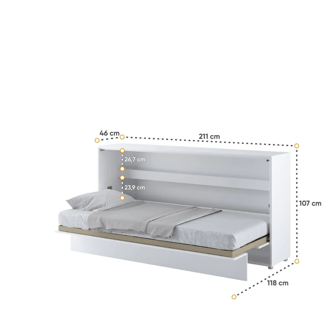 BC-06 Horizontal Wall Bed Concept 90cm - Image 4