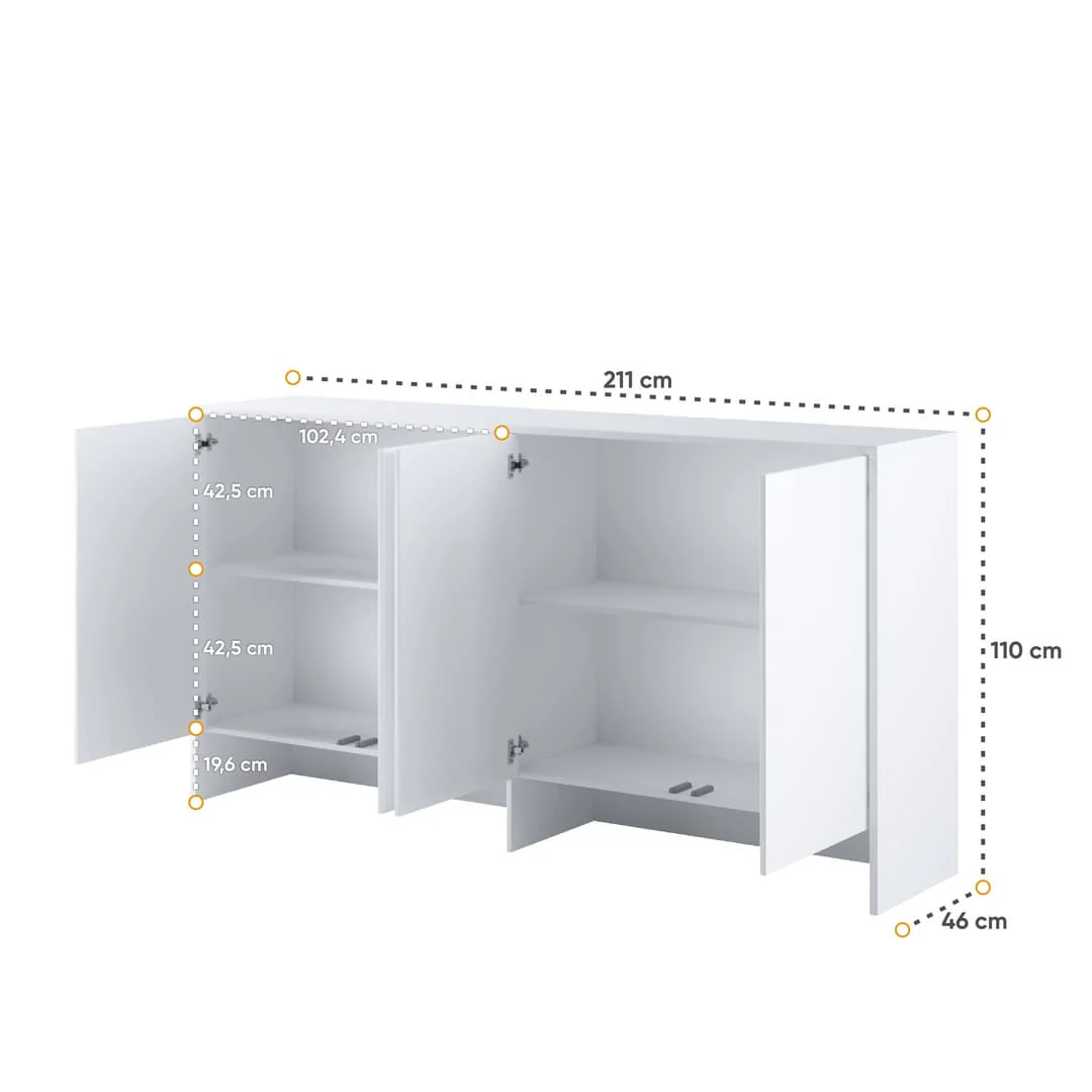 BC-11 Over Bed Unit for Horizontal Wall Bed Concept 90cm - Image 3