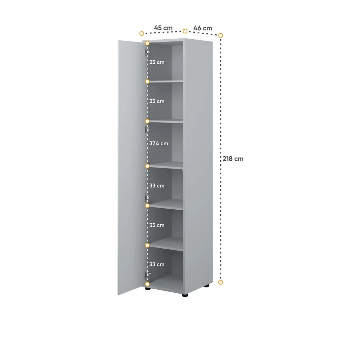 Bed Concept BC-21 Tall Storage Cabinet 45cm - Image 10