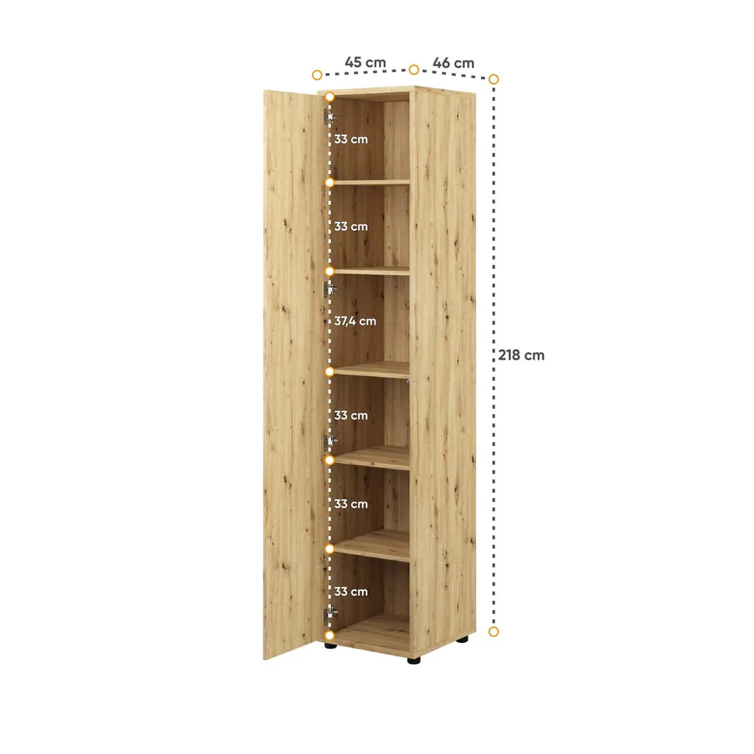 Bed Concept BC-21 Tall Storage Cabinet 45cm - Image 8