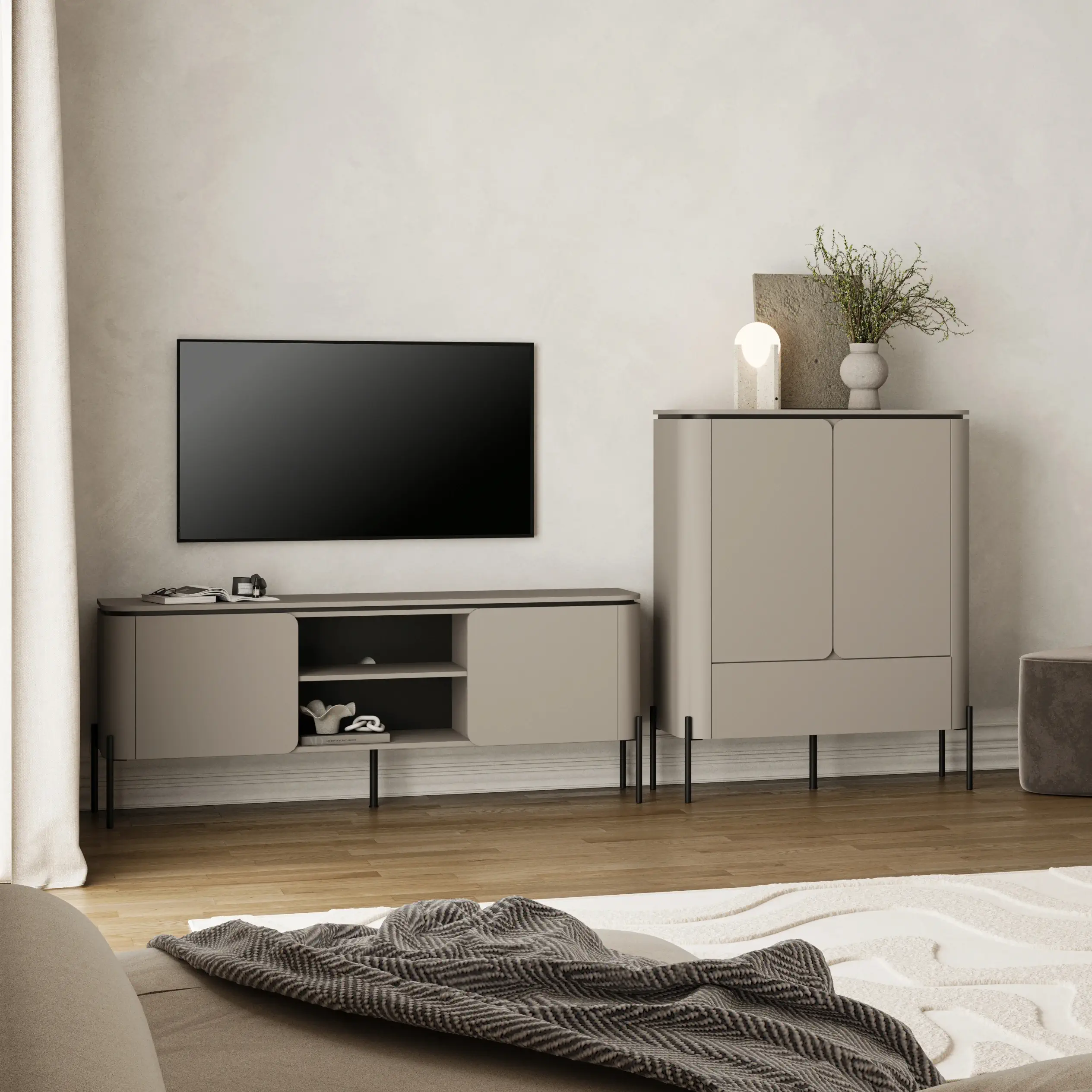 Bello Highboard Cabinet 98cm - Image 10