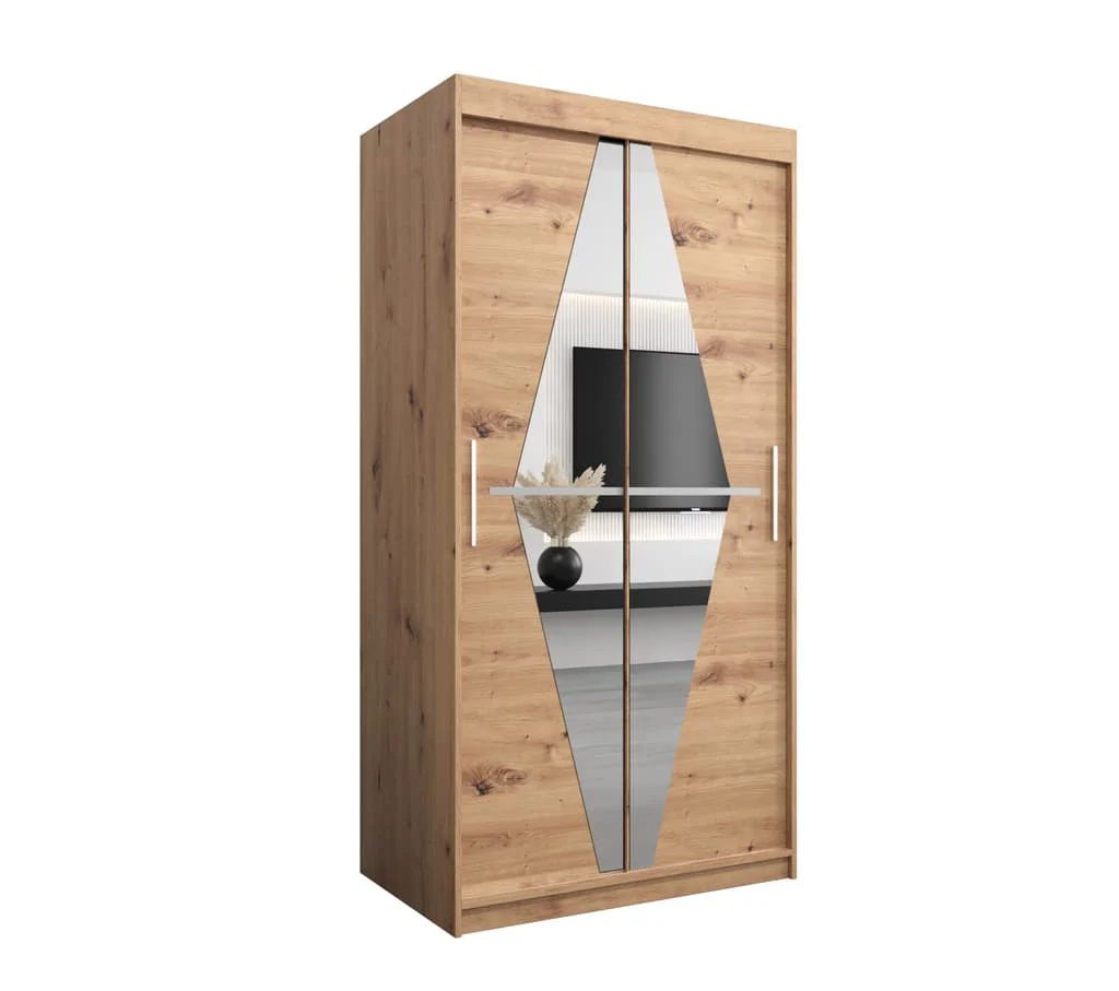 Boliwia Sliding Door Wardrobe 100cm - Image 2