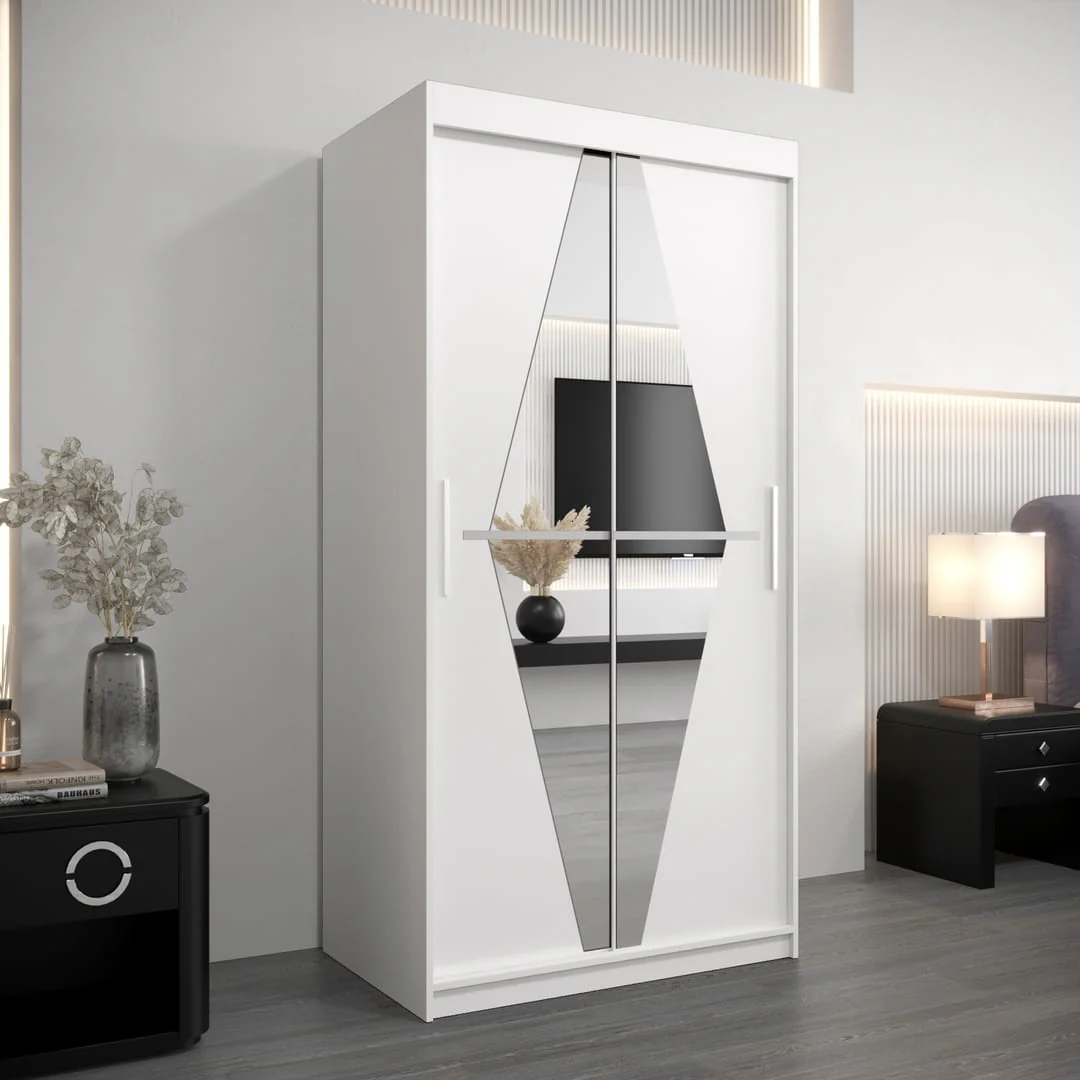 Boliwia Sliding Door Wardrobe 100cm - Image 6