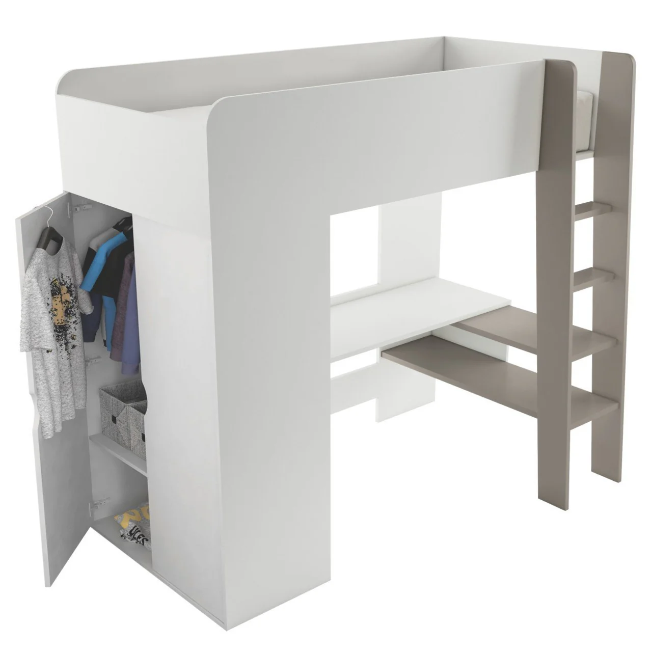 Cabin Bed Tom with Wardrobe and Desk - Image 5