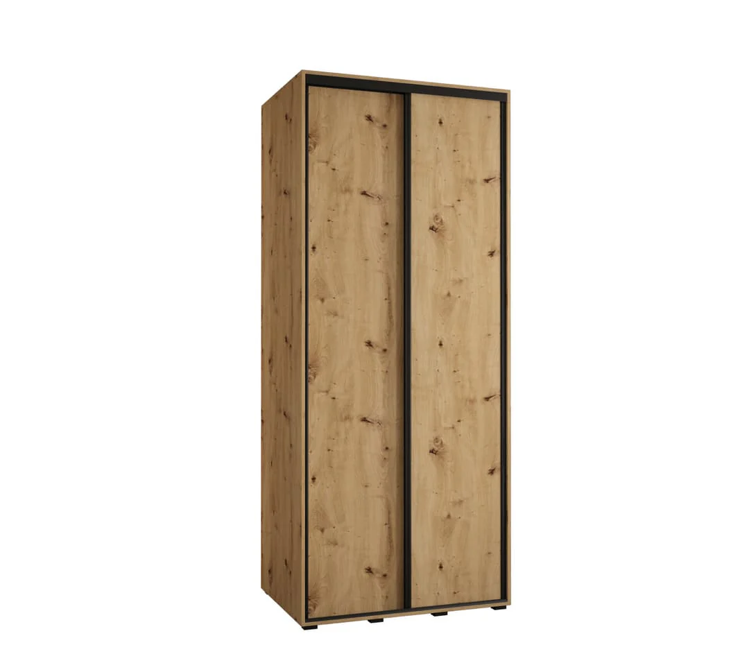Cannes I Sliding Door Wardrobe 110cm - Image 2
