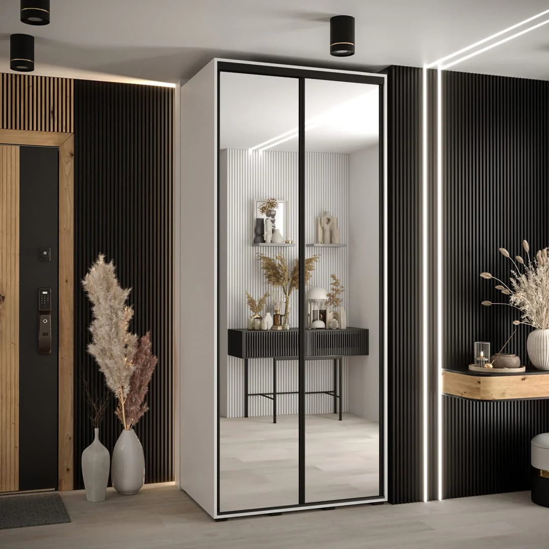 Cannes II Sliding Door Wardrobe 110cm - Image 5