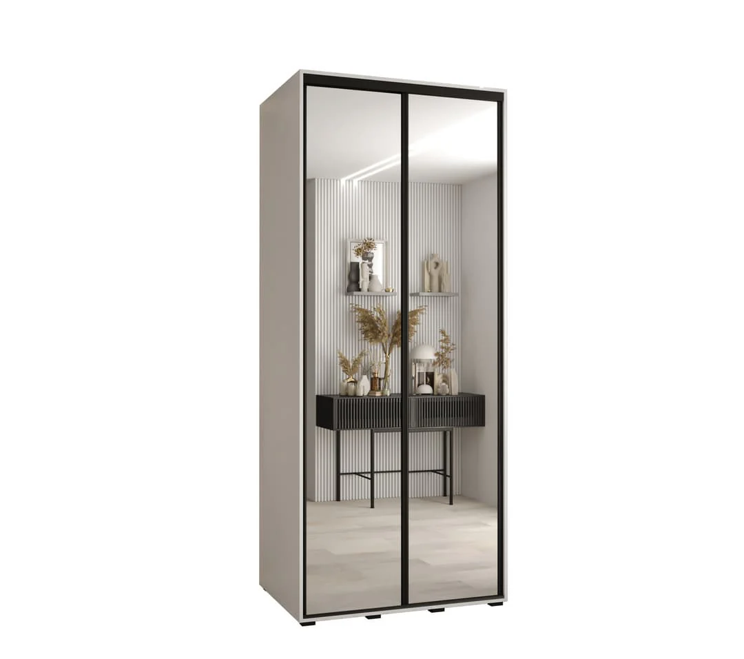 Cannes II Sliding Door Wardrobe 110cm - Image 6