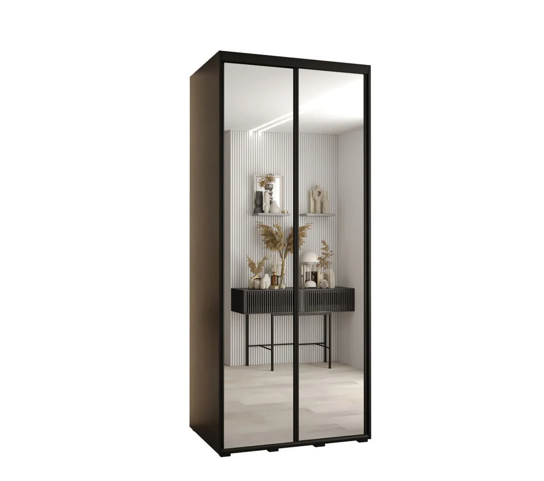 Cannes II Sliding Door Wardrobe 110cm - Image 9
