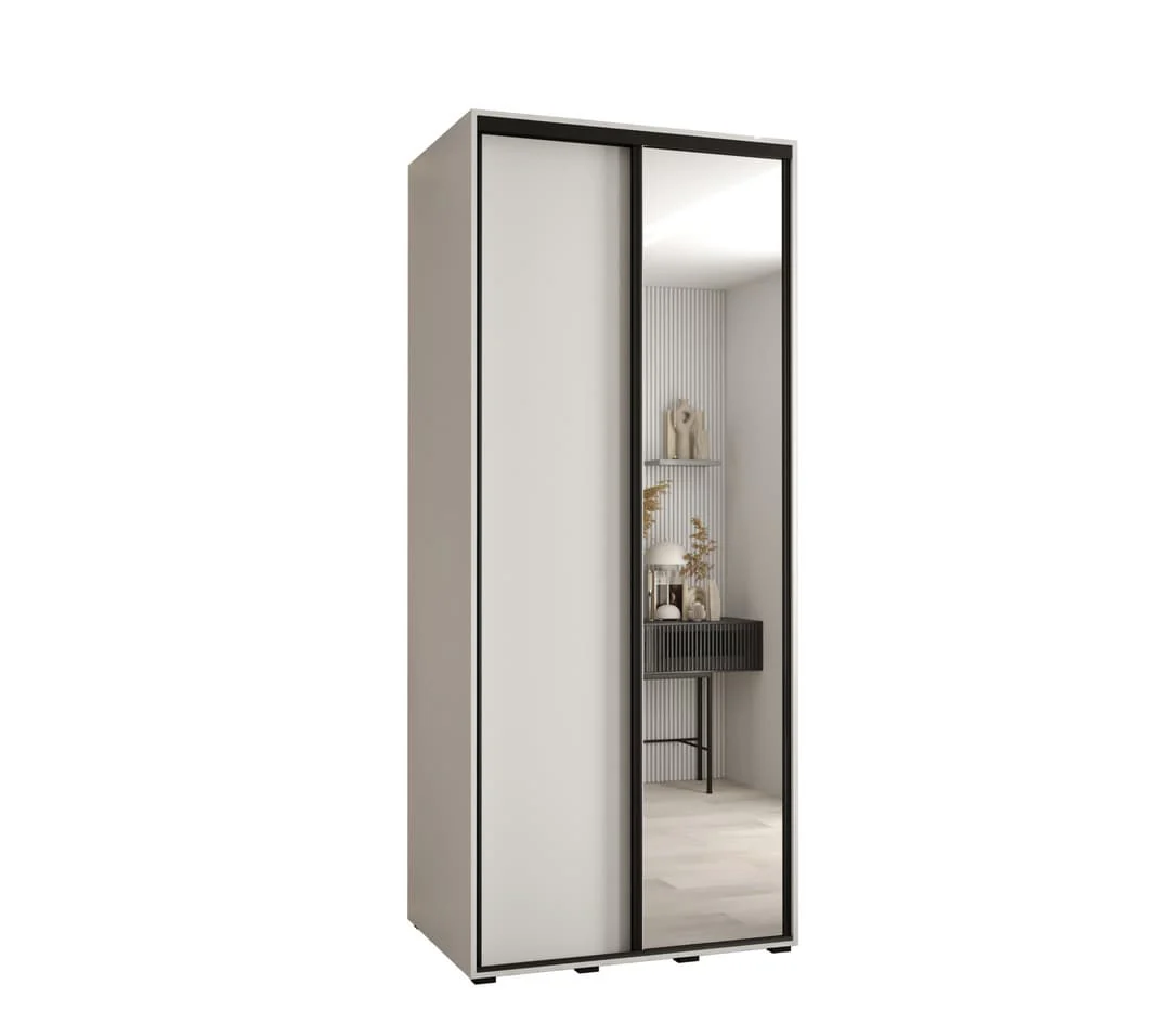 Cannes III Sliding Door Wardrobe 100cm - Image 9