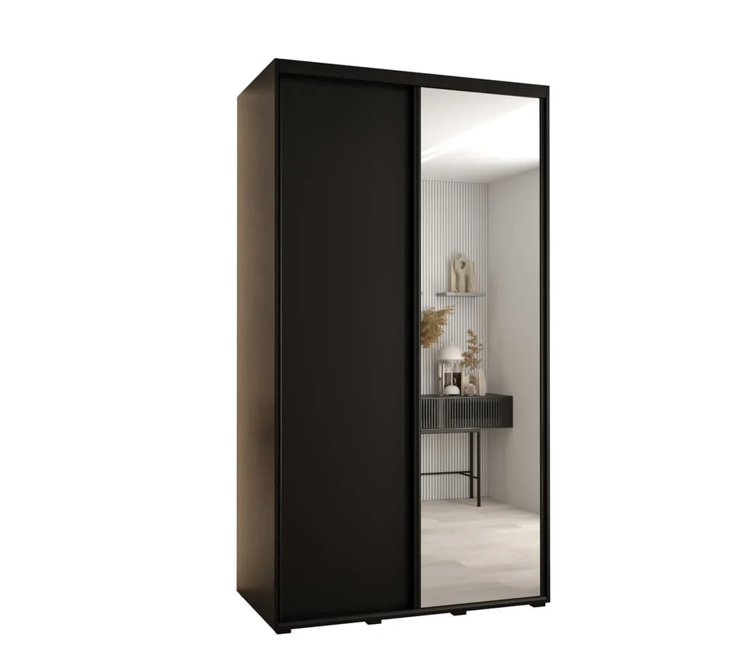 Cannes III Sliding Door Wardrobe 130cm - Image 2