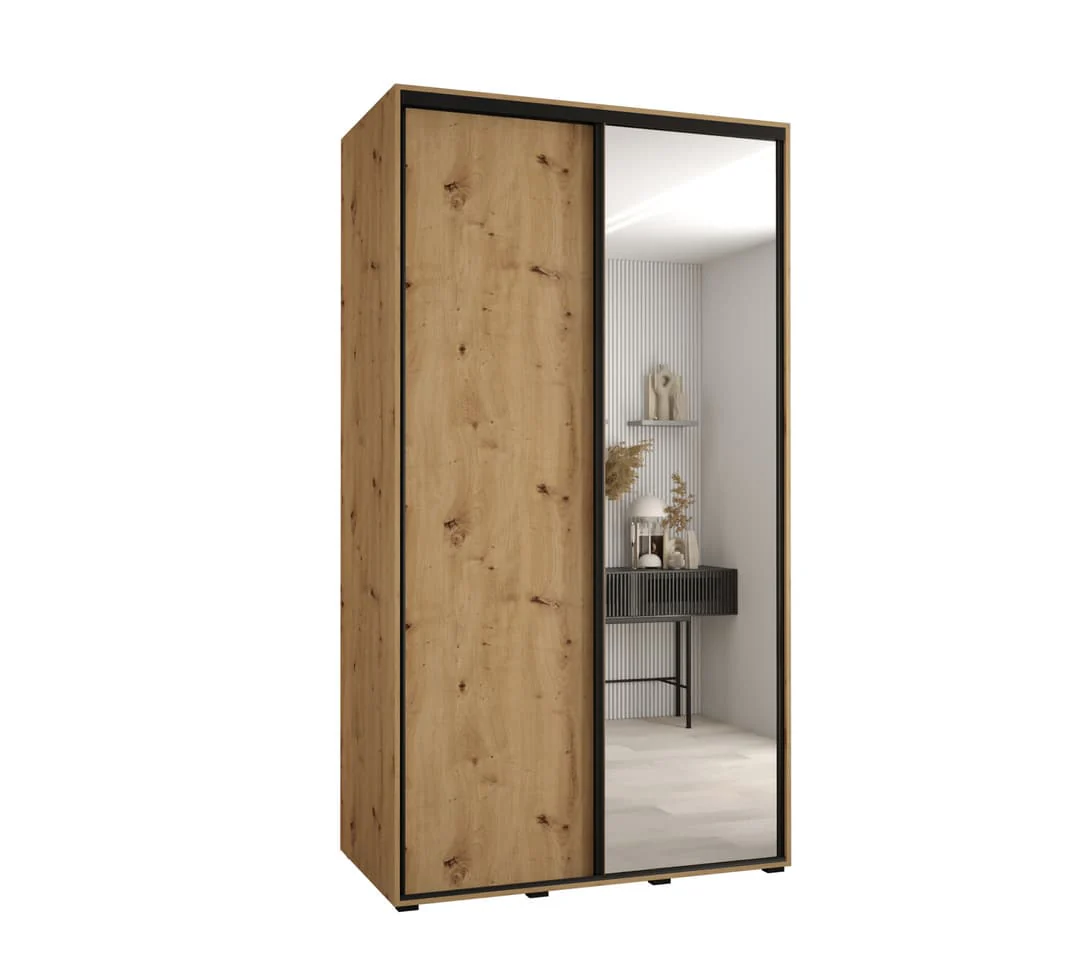 Cannes III Sliding Door Wardrobe 130cm - Image 5