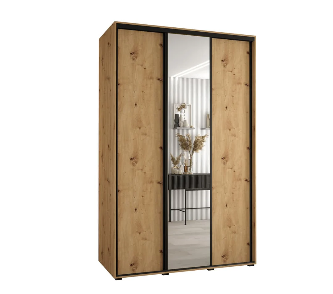 Cannes III Sliding Door Wardrobe 150cm - Image 5