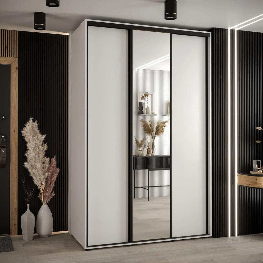 Cannes III Sliding Door Wardrobe 160cm - Image 8