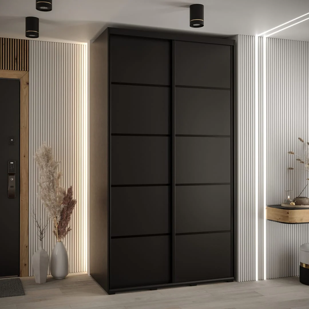 Cannes IV Sliding Door Wardrobe 140cm - Image 8
