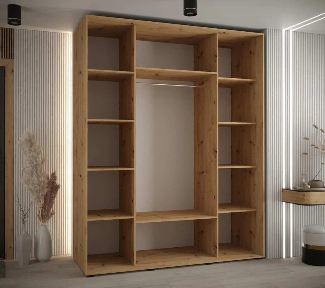 Cannes IV Sliding Door Wardrobe 190cm - Image 6