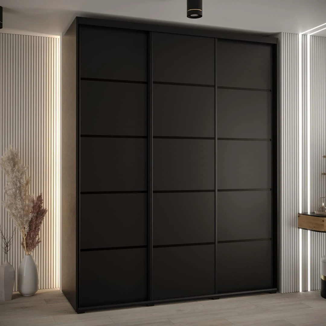 Cannes IV Sliding Door Wardrobe 200cm - Image 7