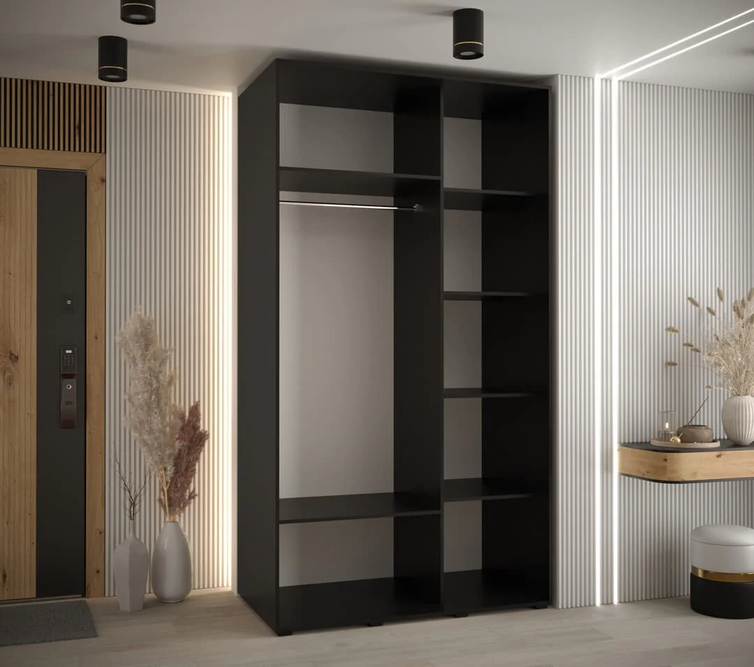 Cannes IX Sliding Door Wardrobe 140cm - Image 10
