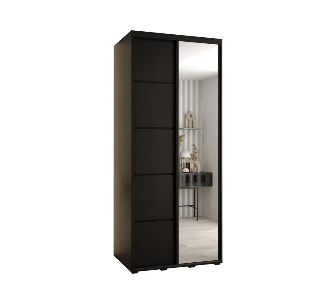 Cannes V Sliding Door Wardrobe 110cm - Image 9