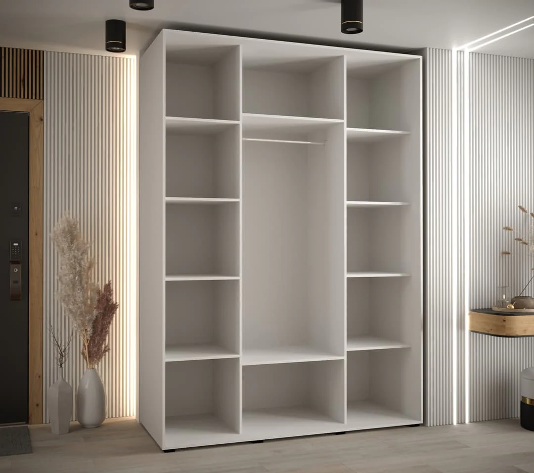 Cannes V Sliding Door Wardrobe 160cm - Image 10