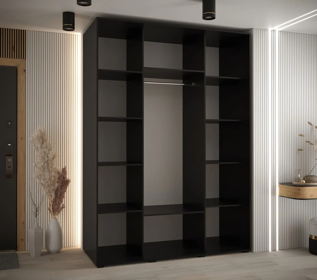 Cannes V Sliding Door Wardrobe 160cm - Image 3