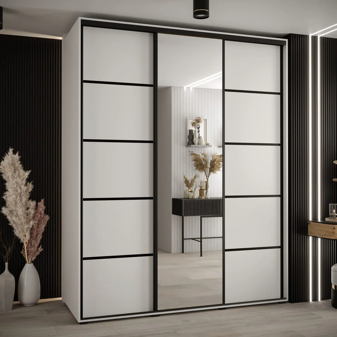 Cannes V Sliding Door Wardrobe 190cm - Image 8