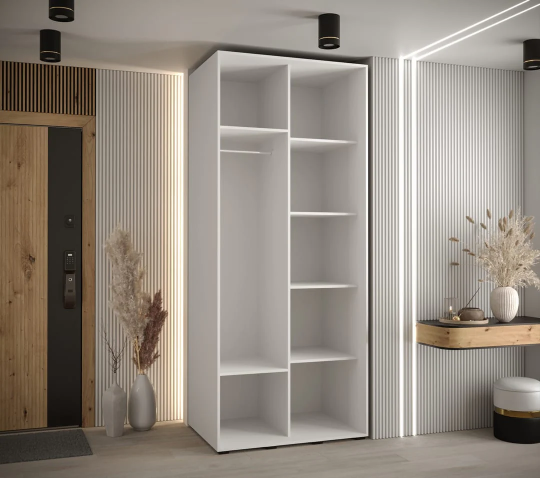Cannes VII Sliding Door Wardrobe 100cm - Image 9