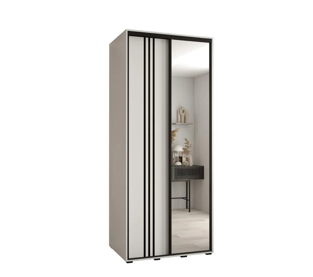 Cannes VII Sliding Door Wardrobe 120cm - Image 2