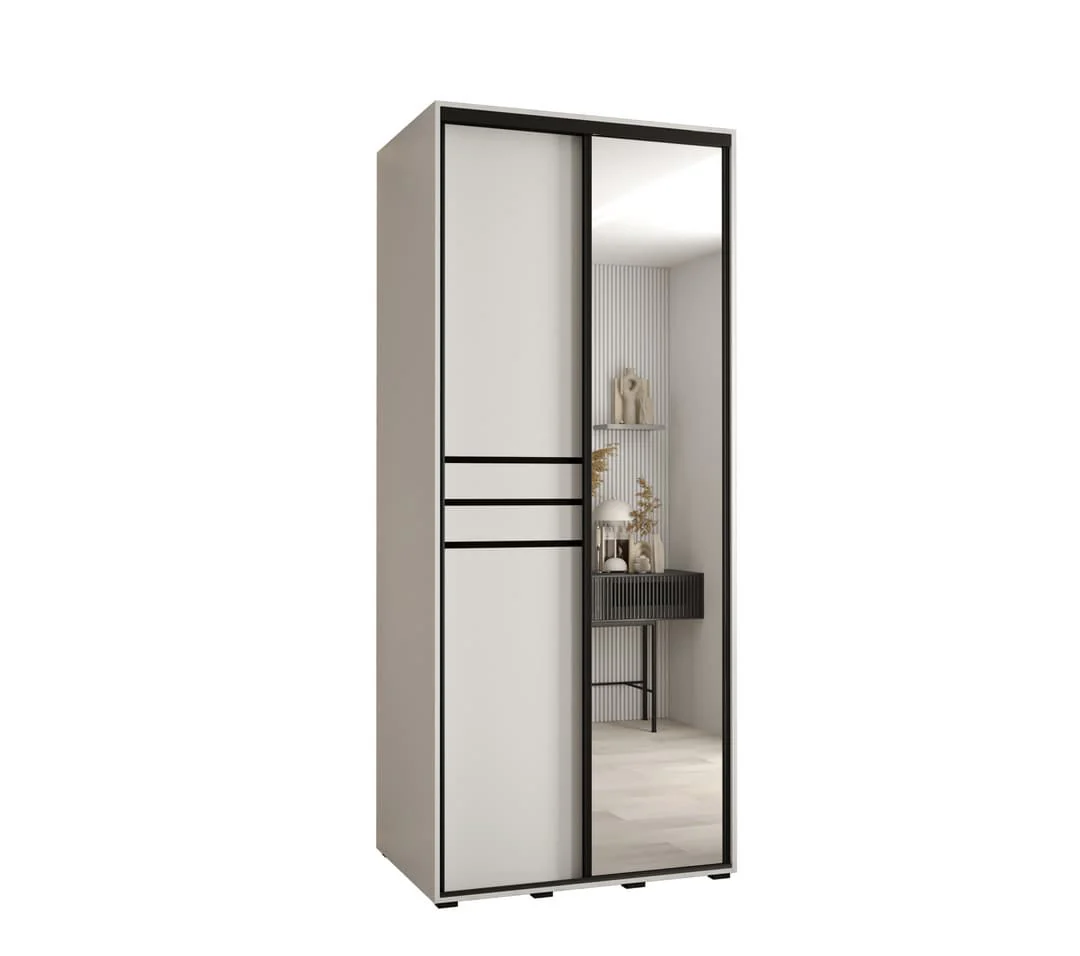 Cannes XI Sliding Door Wardrobe 110cm - Image 6