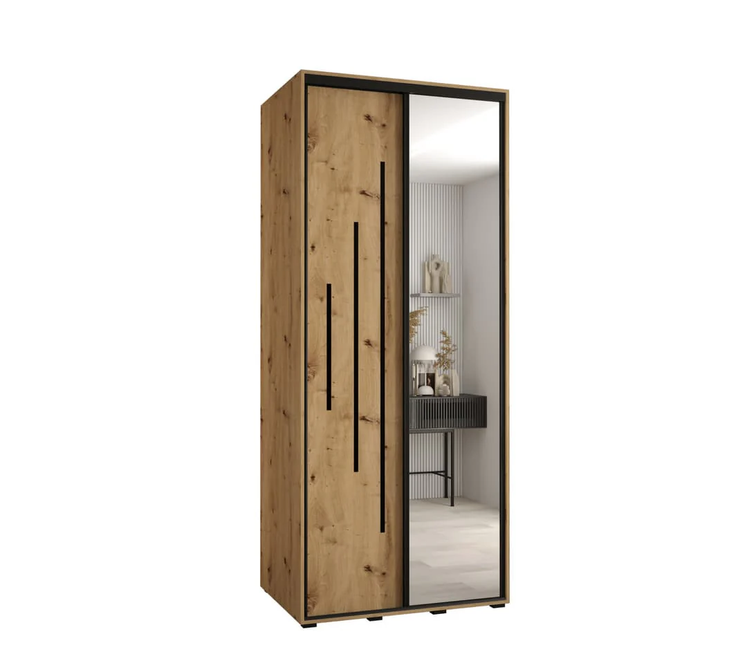 Cannes XIII Sliding Door Wardrobe 120cm - Image 5