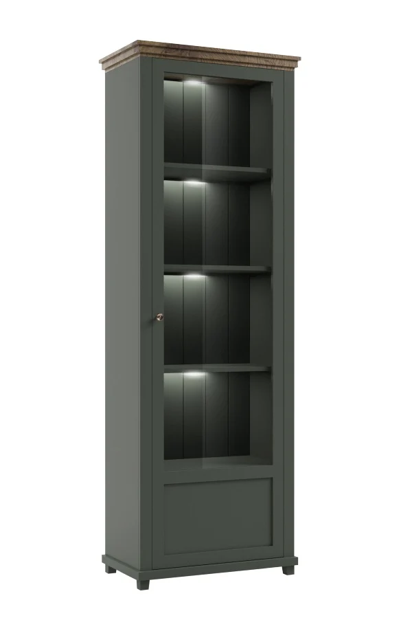 Evora 06 Tall Display Cabinet 71cm - Image 2