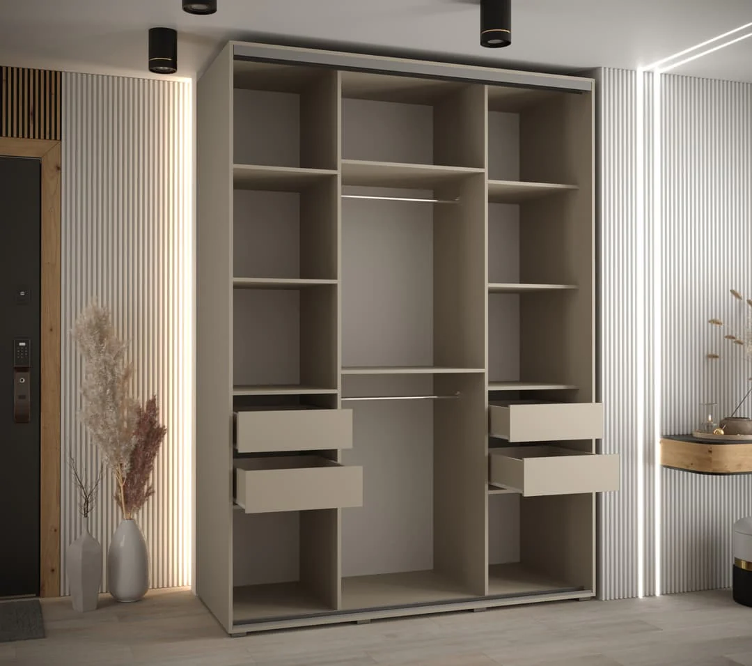 Dakota III Sliding Door Wardrobe 170cm - Image 6