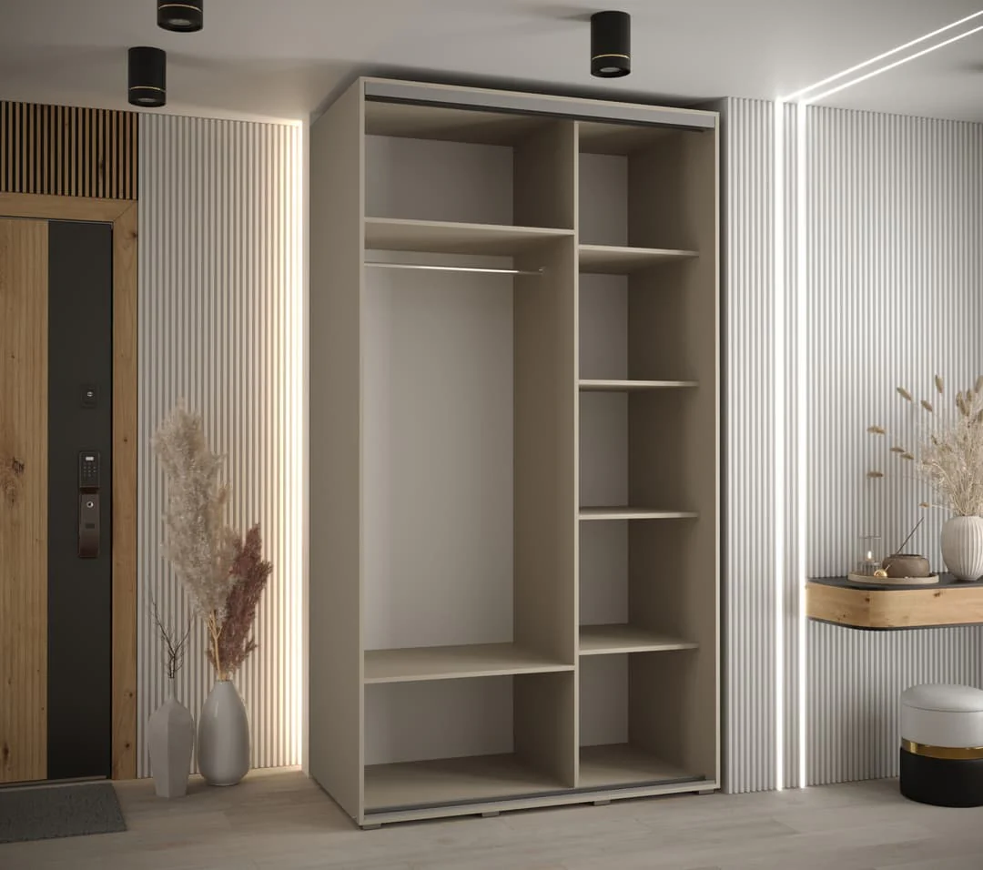 Dakota IX Sliding Door Wardrobe 130cm - Image 3