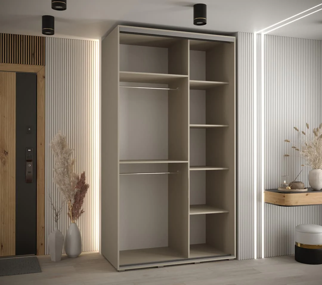 Dakota IX Sliding Door Wardrobe 130cm - Image 4