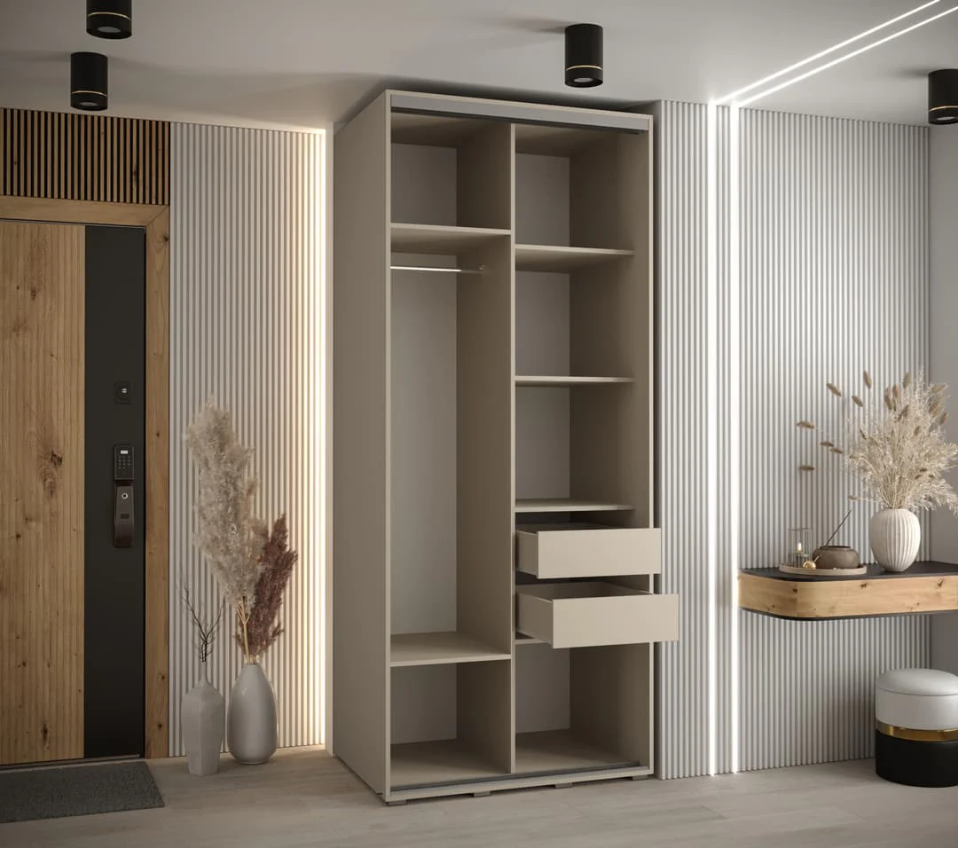 Dakota VIII Sliding Door Wardrobe 110cm - Image 5