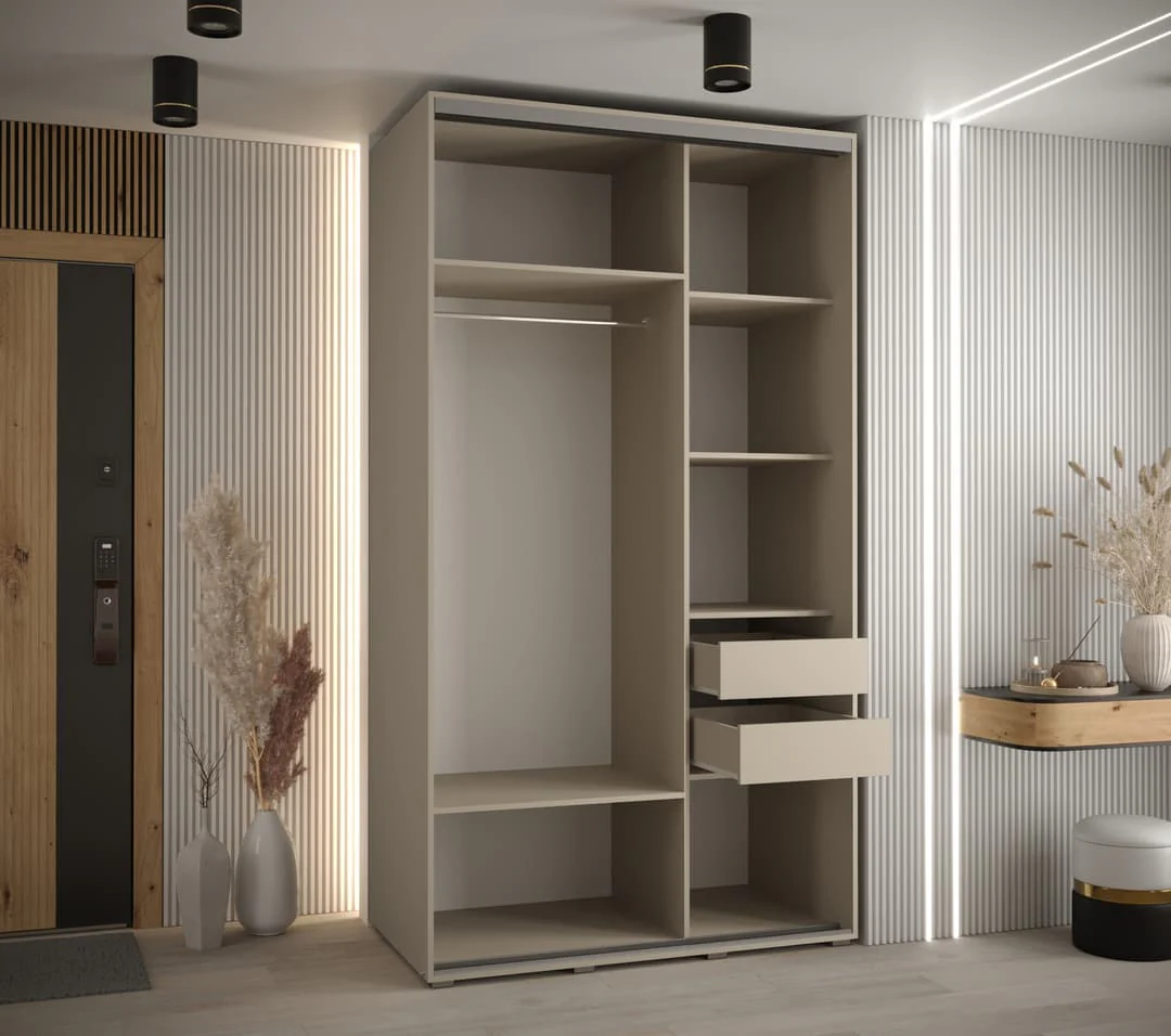 Dakota X Sliding Door Wardrobe 140cm - Image 5