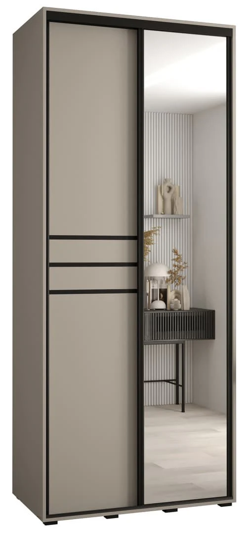 Dakota XI Sliding Door Wardrobe 110cm - Image 2