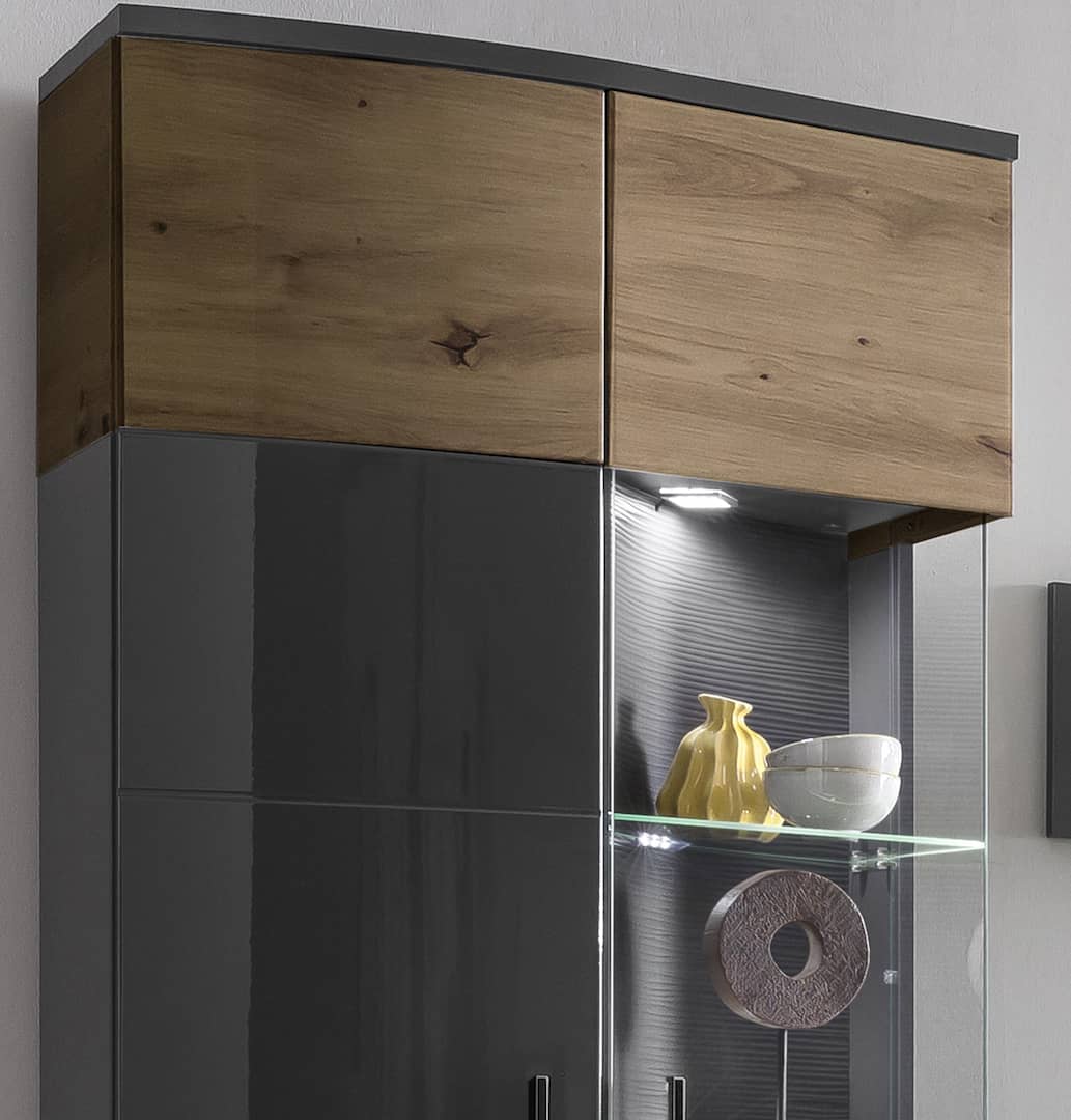 Dera 12 Tall Display Cabinet 70cm - Image 4