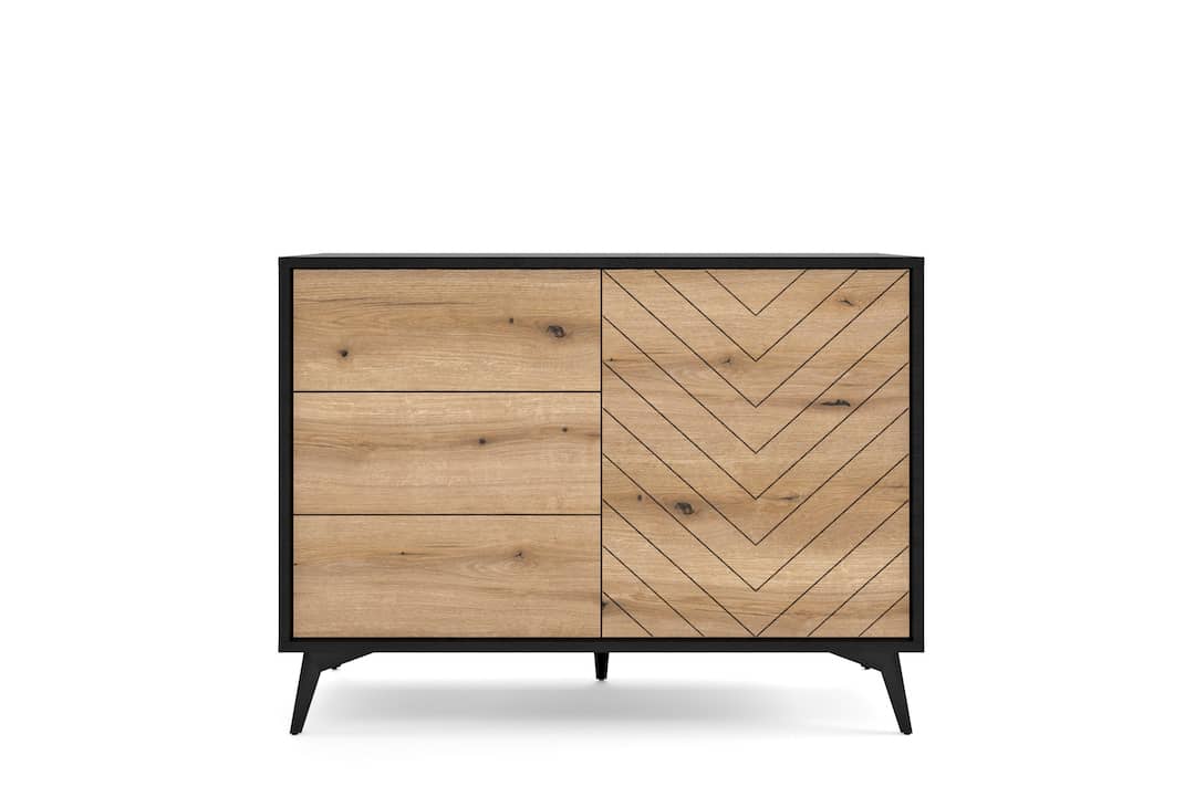 Diamond Sideboard Cabinet 104cm [Drawers] - Image 2