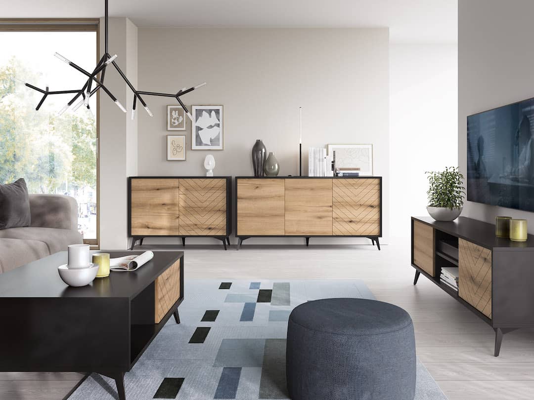 Diamond Sideboard Cabinet 104cm [Drawers] - Image 4