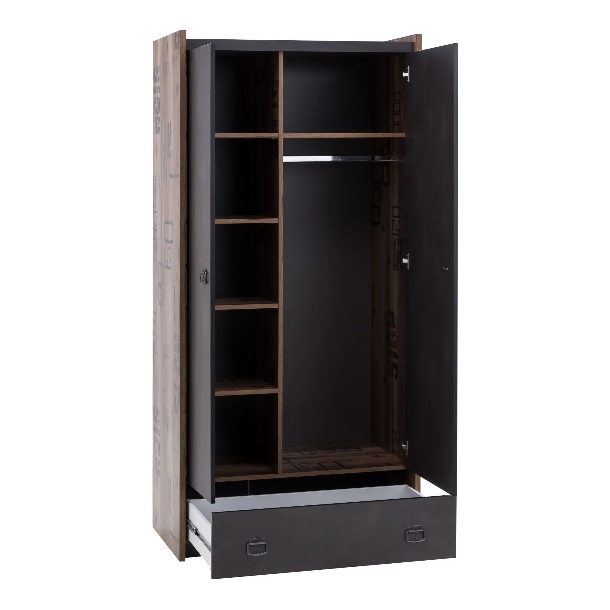 Fargo 02 Hinged Wardrobe 90cm - Image 4