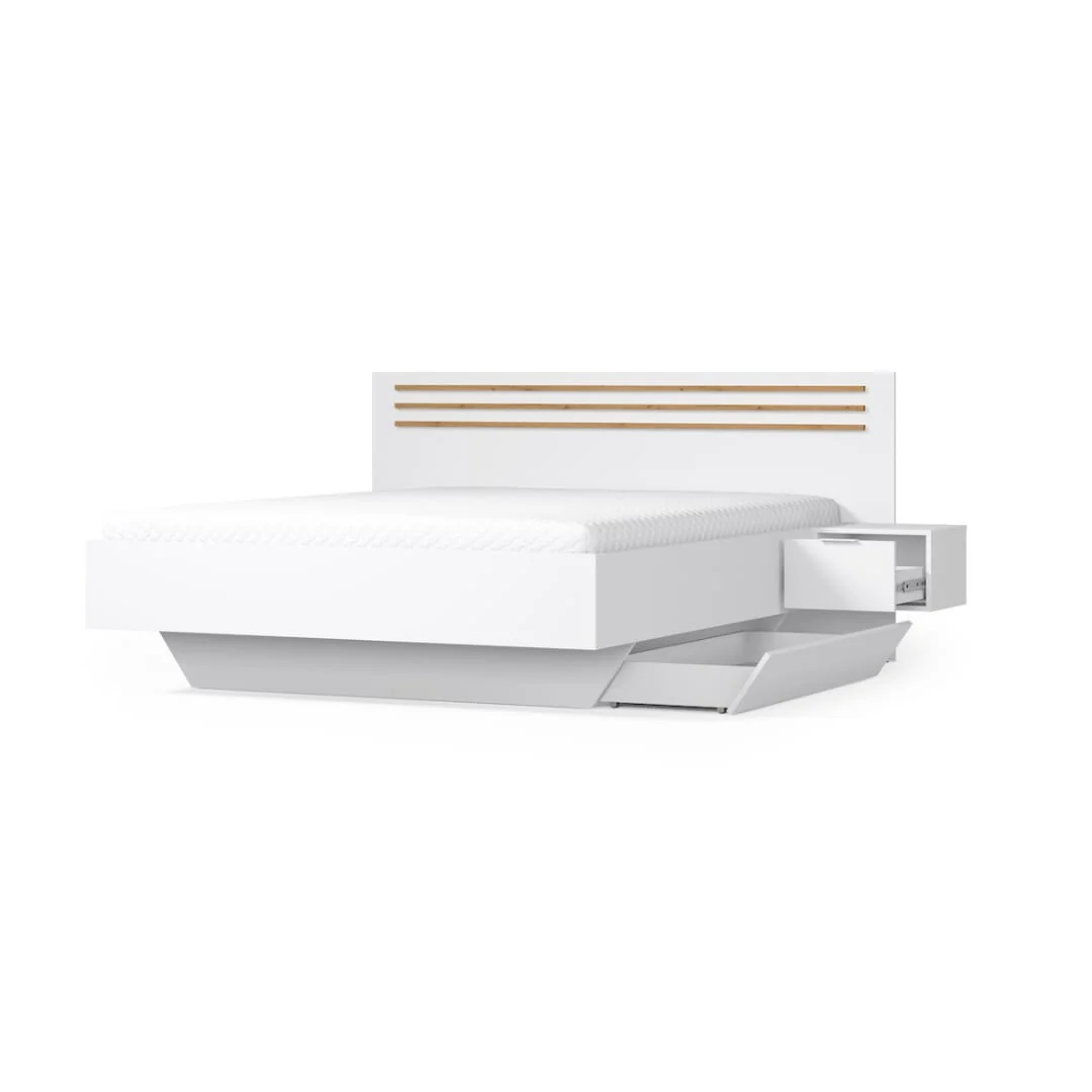 Florencja Bed Frame With Bedside Cabinets [EU King]