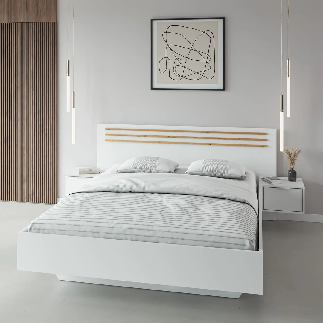 Florencja Bed Frame With Bedside Cabinets [EU King] - Image 9