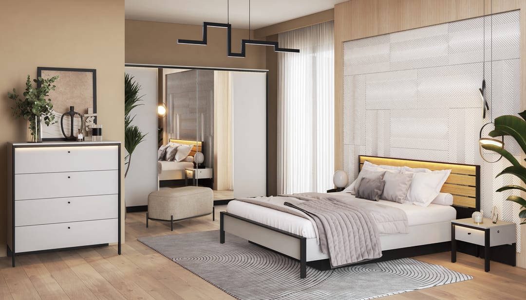 Gris Hinged Door Wardrobe 250cm - Image 6