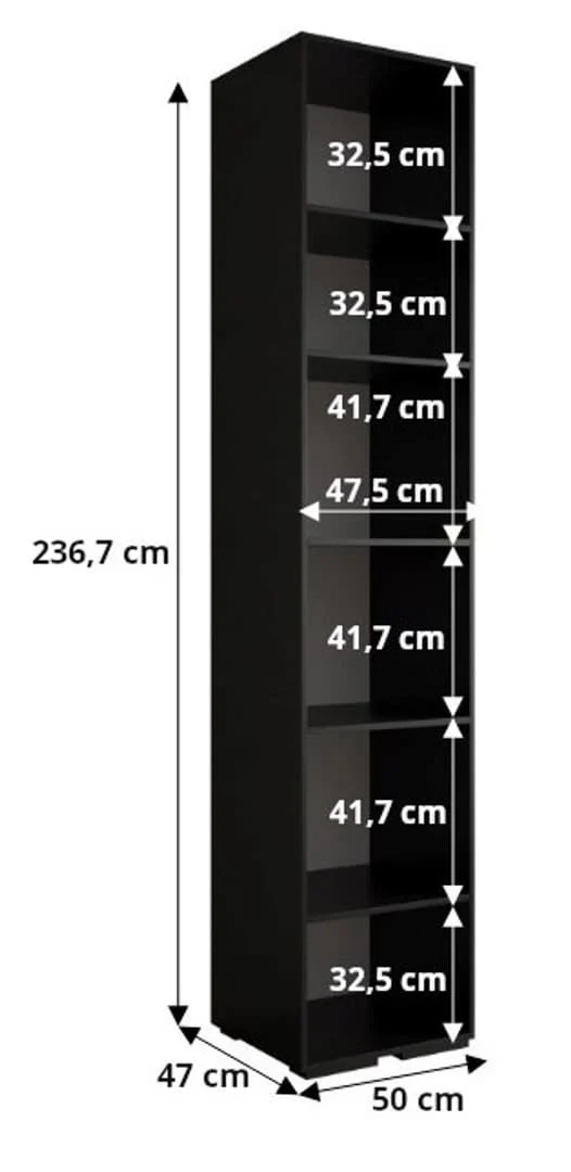 Inova II Hinged Door Wardrobe 150cm - Image 11