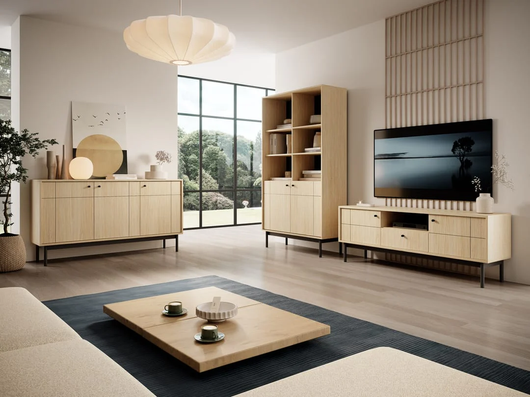 Japandi Bookcase 104cm - Image 8